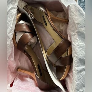 Style & co heeled sandals in size 9.5M in truffle